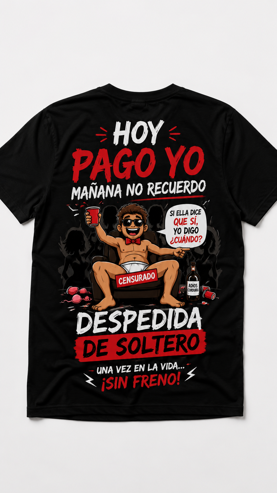 Camisetas algodon personalizadas a tu gusto para cumpleaños, peñas, viajes y cualquier evento.