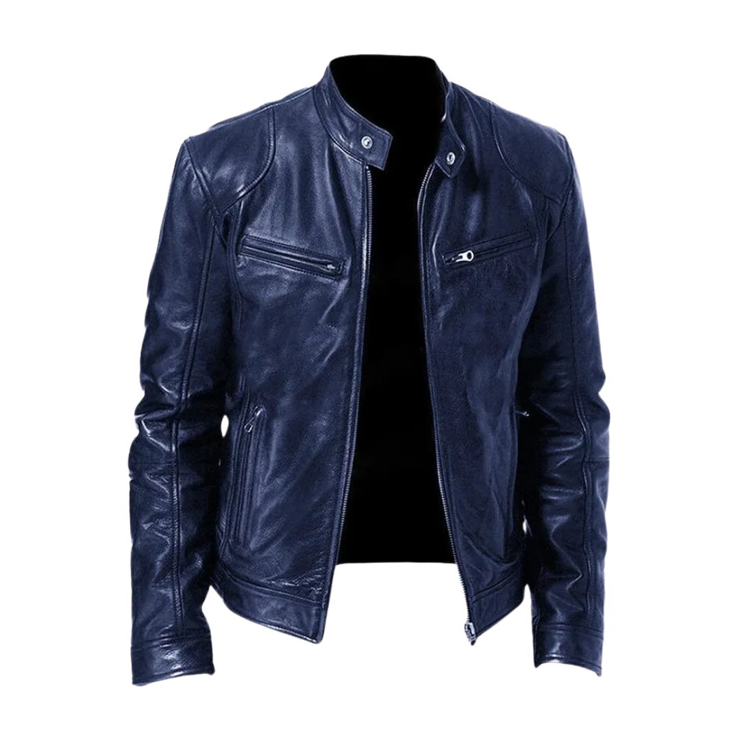 Pieter - Chaqueta de cuero casual