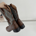 Genevieve - Botas Bordadas a la Media Pantorrilla