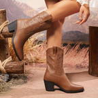 Freya - Botas a la Media Pantorrilla de Estilo Británico