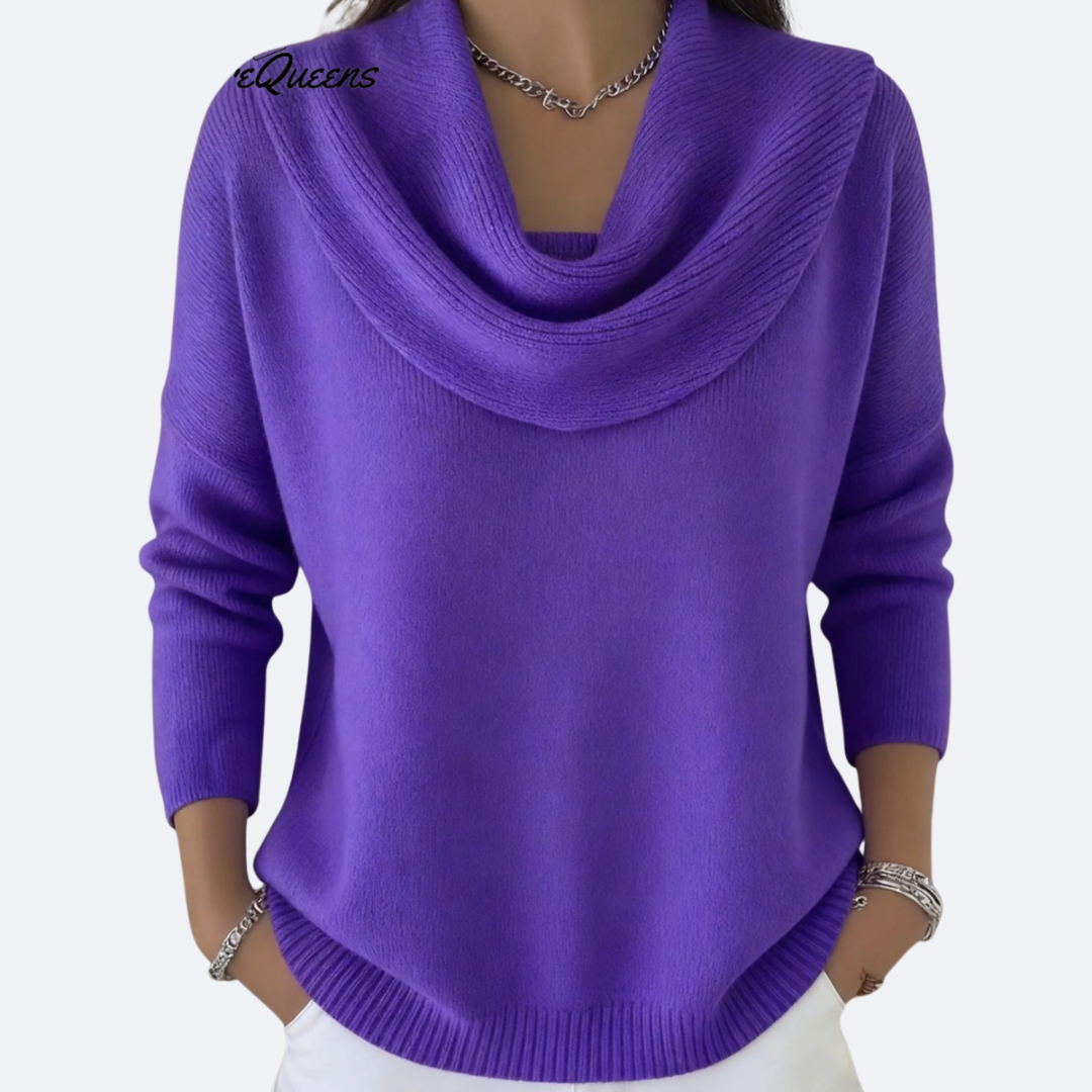 Giulia - Suéter Acogedor con Cuello de Volantes