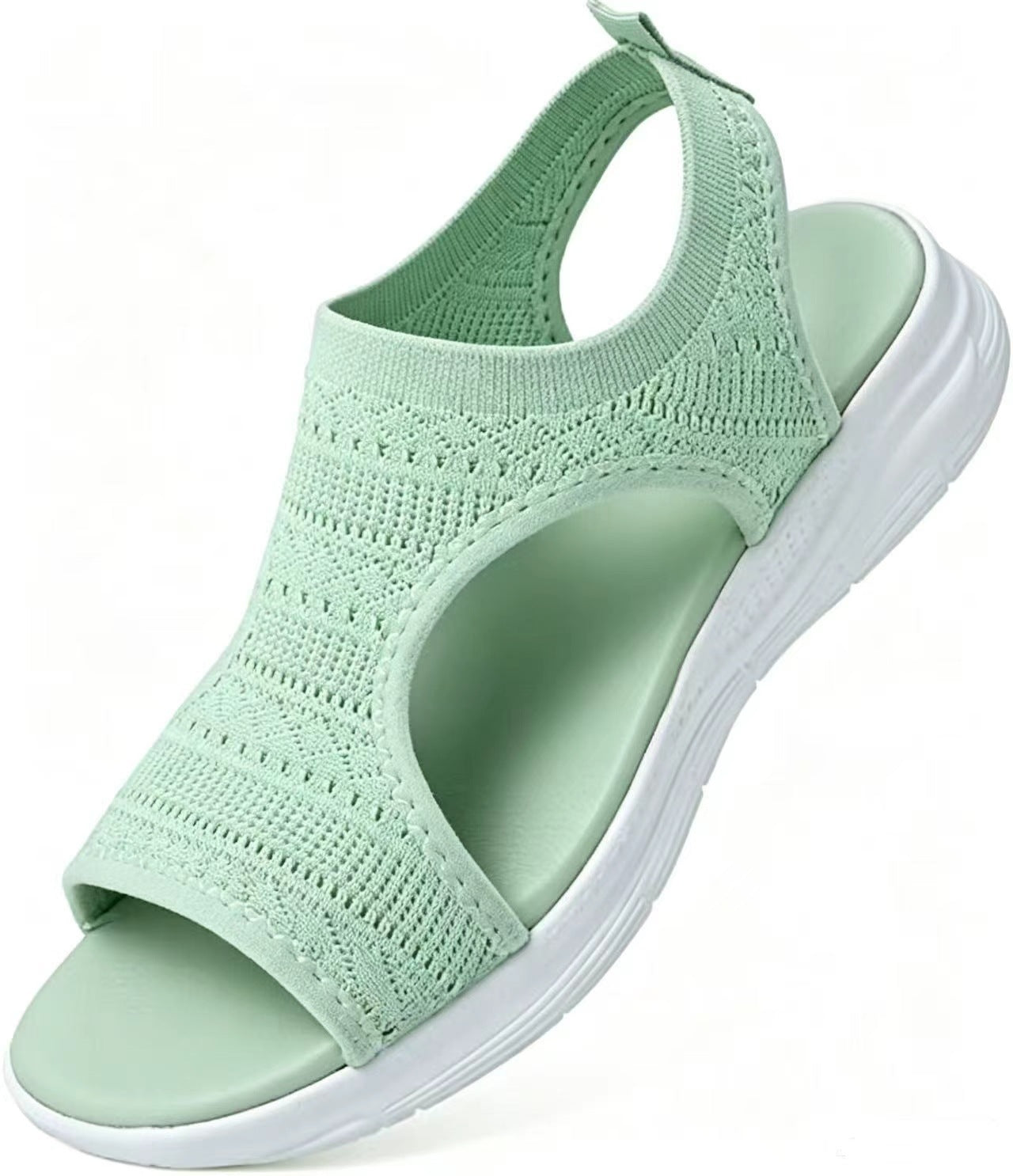 Sandalias de Verano Cómodas, Transpirables, Planas y con Punta Abierta para Mujer
