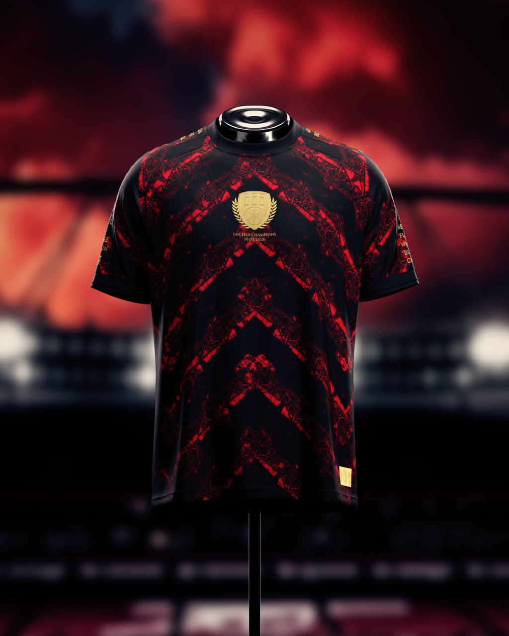 Camiseta AFC Campeones de Inglaterra 2026 - Negra