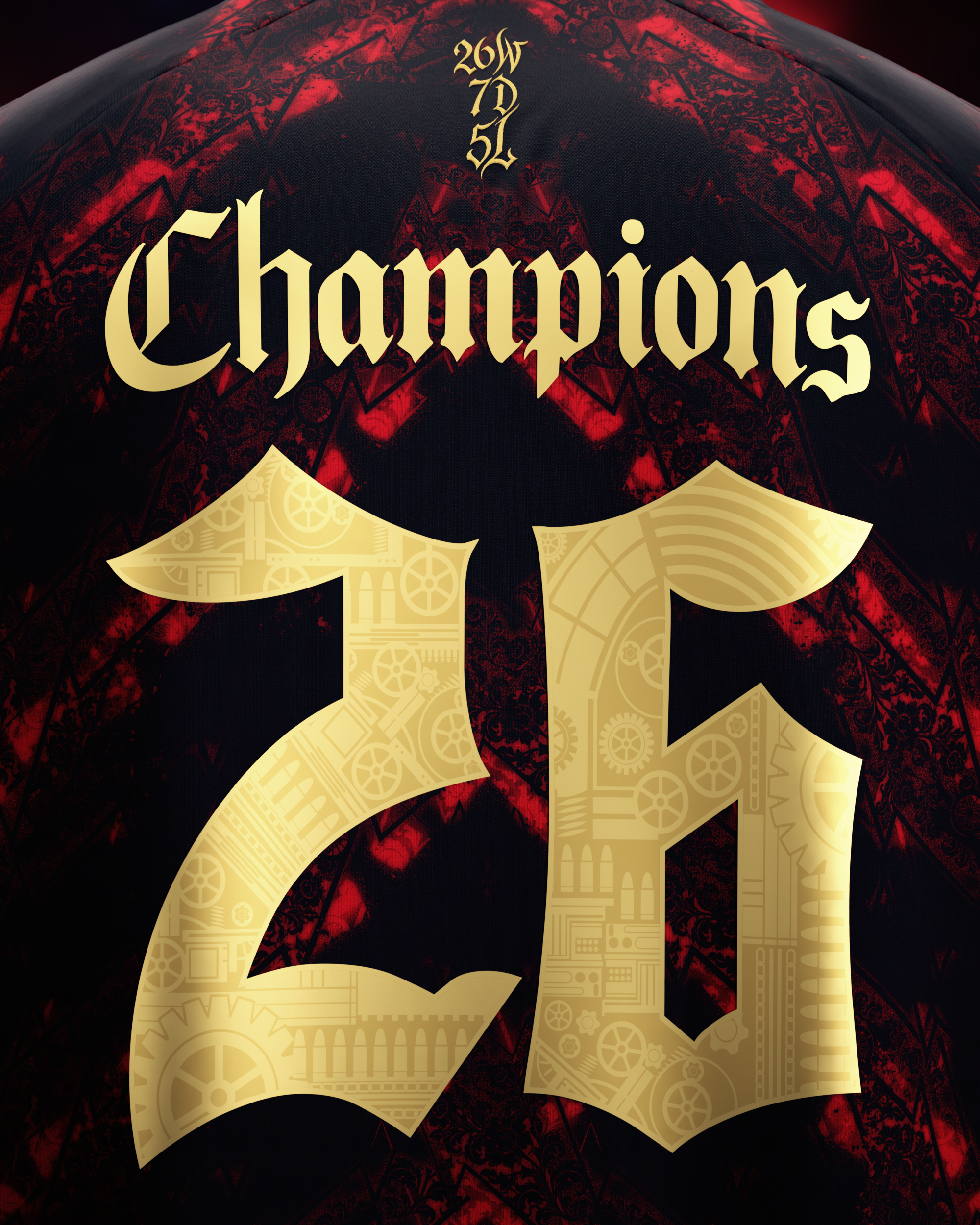 Camiseta AFC Campeones de Inglaterra 2026 - Negra