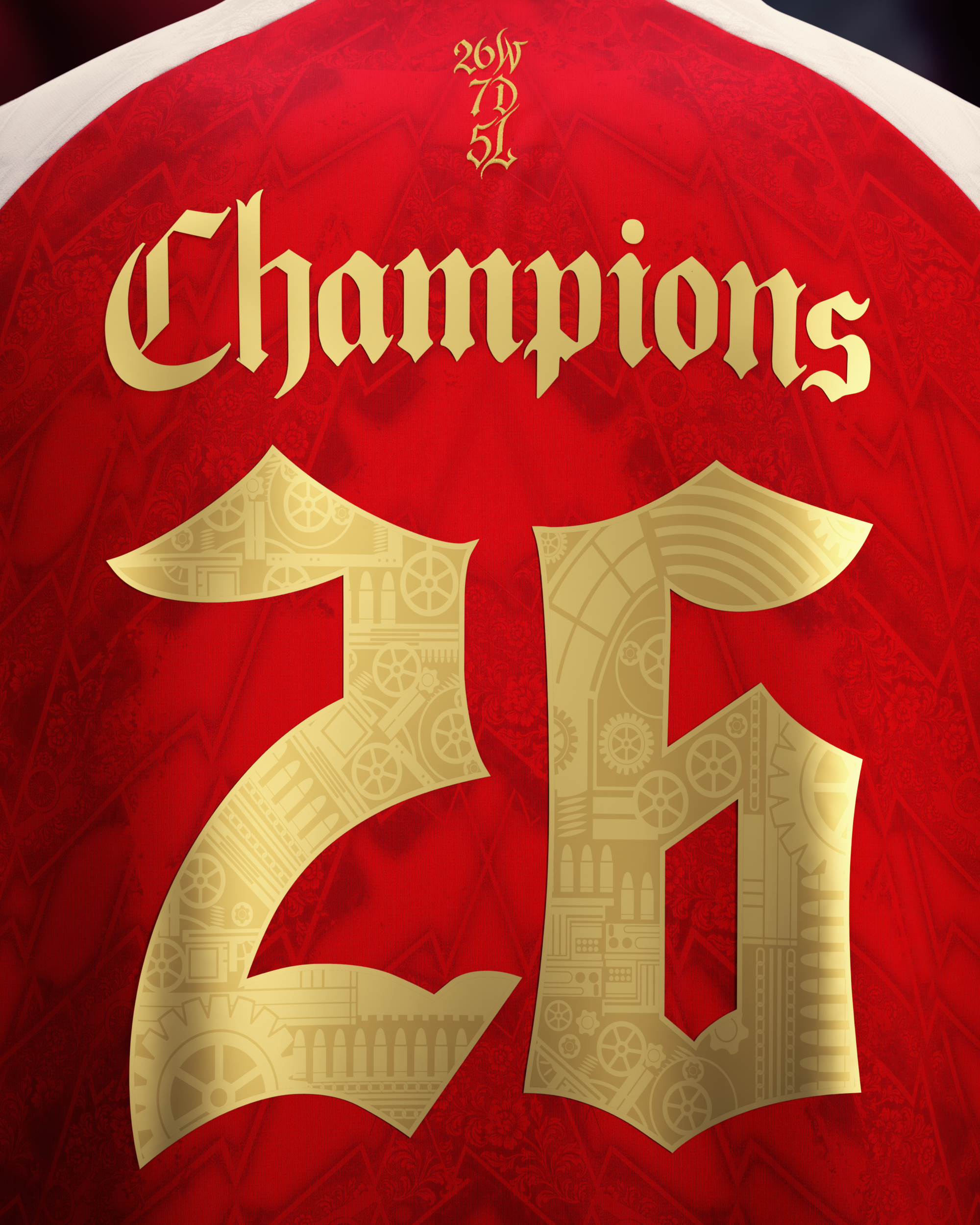 Camiseta AFC Campeones de Inglaterra 2026 - Roja