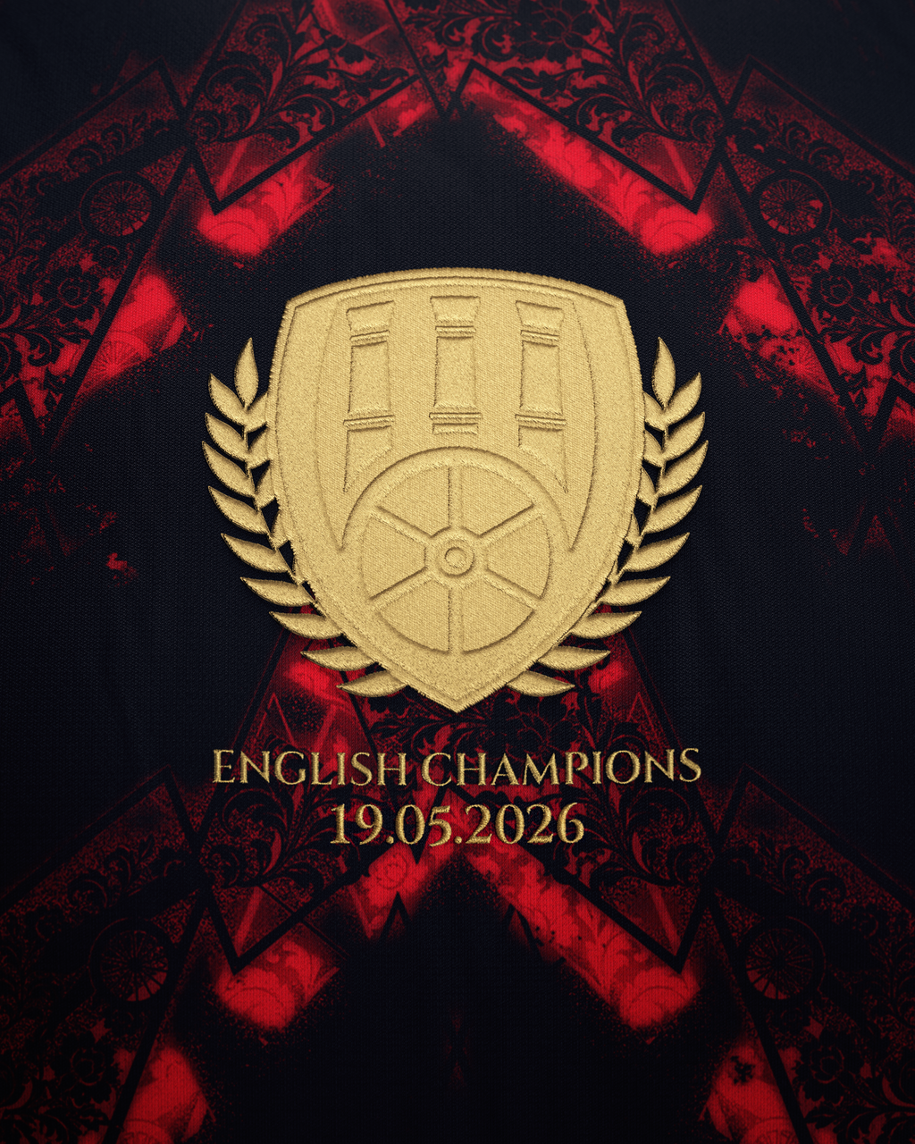 Camiseta AFC Campeones de Inglaterra 2026 - Negra