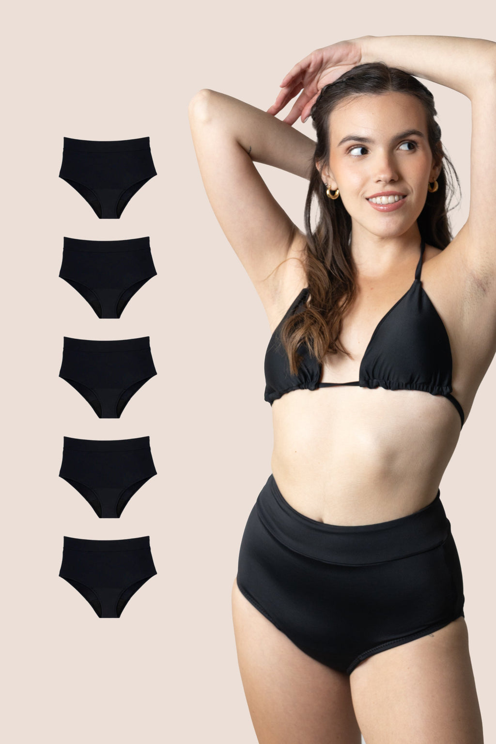 Bañador Menstrual para Adolescentes | Talle Alto