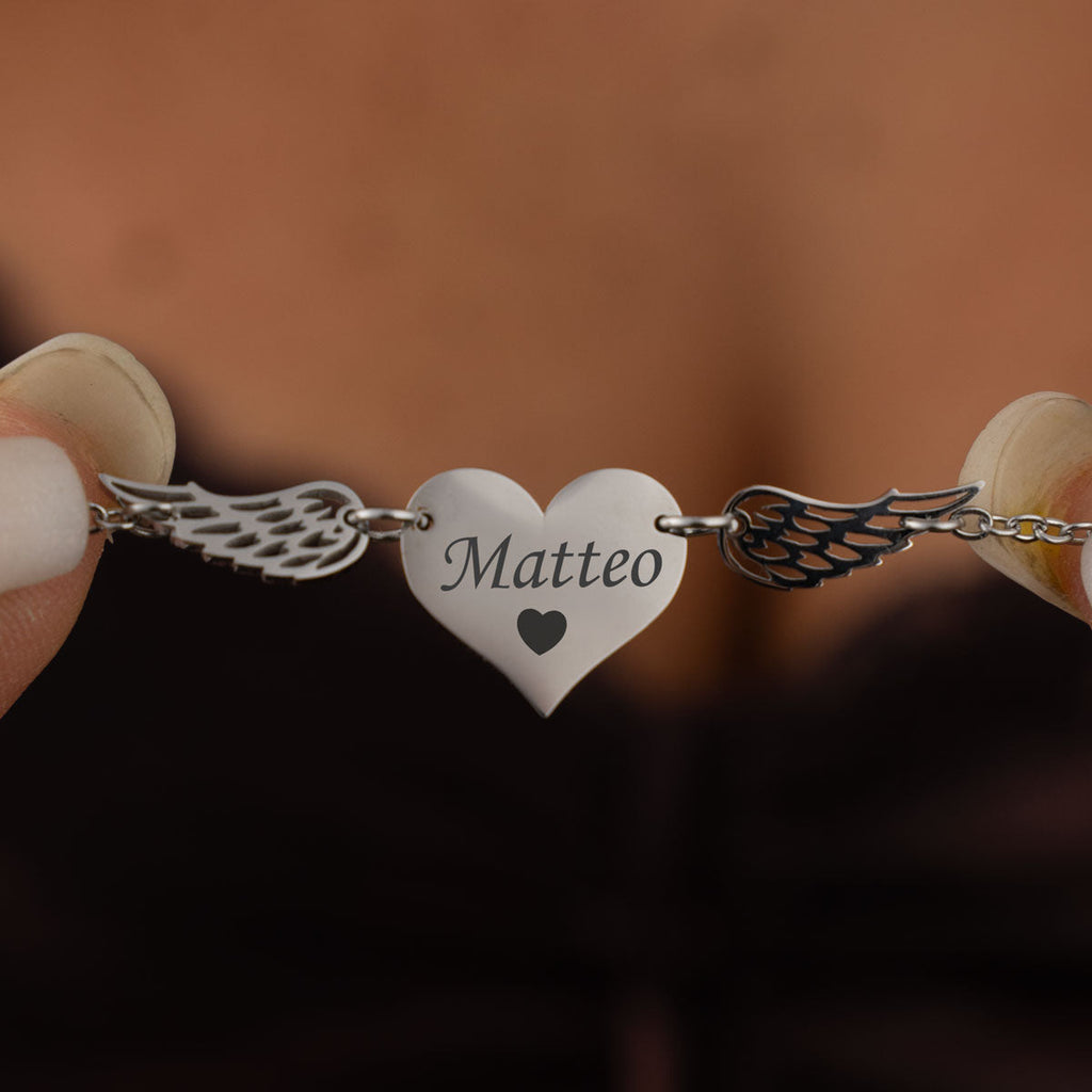 Pulsera Ángel Mío ✨ Graba el Nombre de tu Ángel