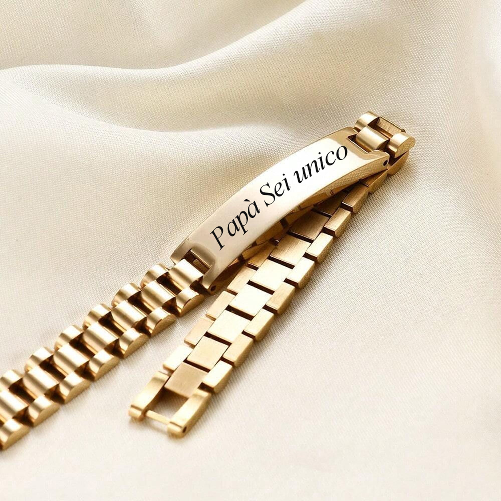 Bracciale Personalizzato con Maglia Orologio Giubileo Luxury