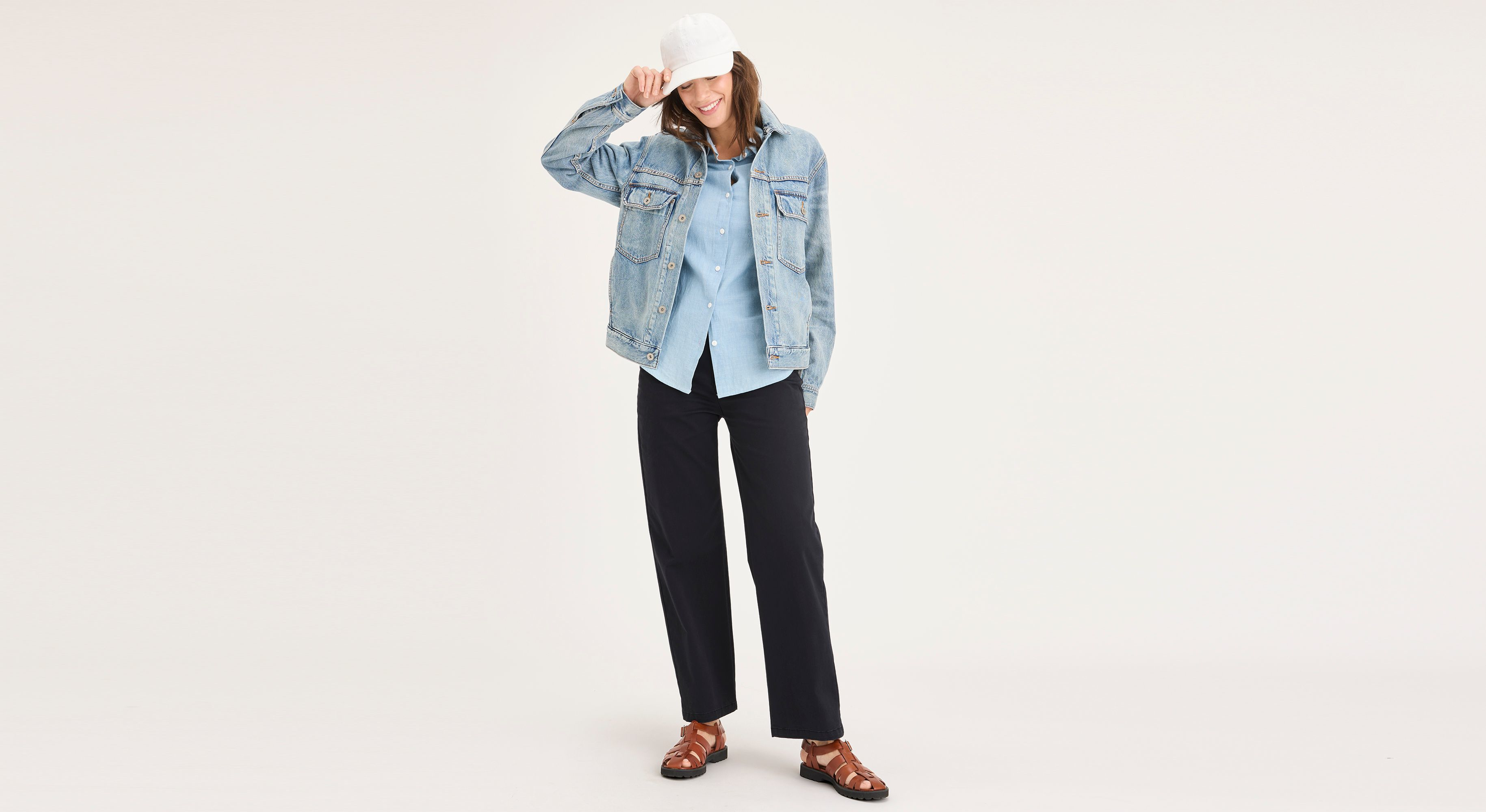 Blake Chino Pants, High Straight Fit