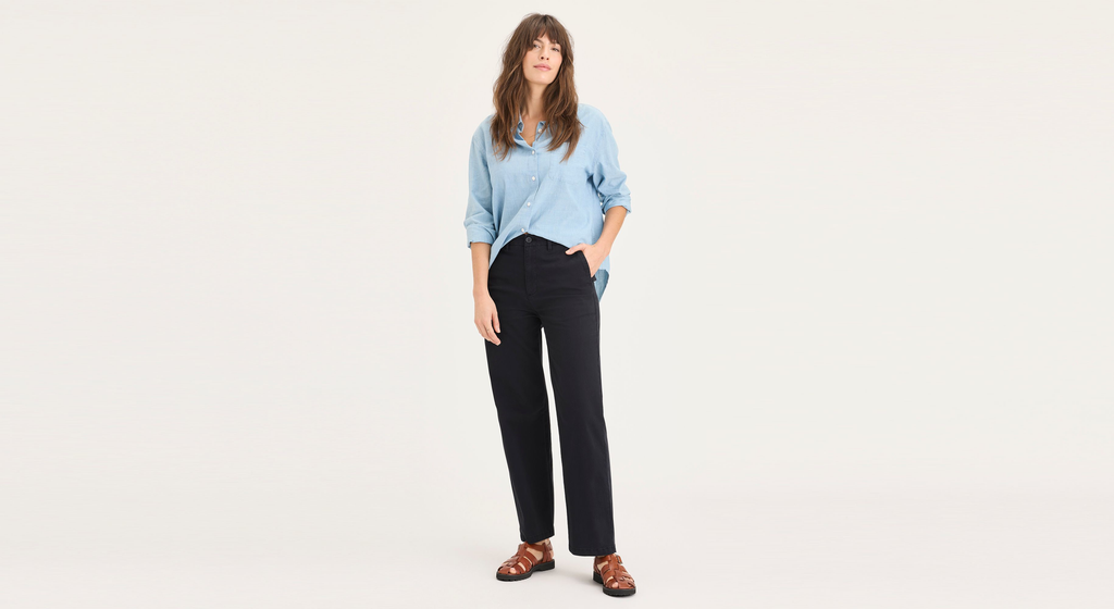Blake Chino Pants, High Straight Fit