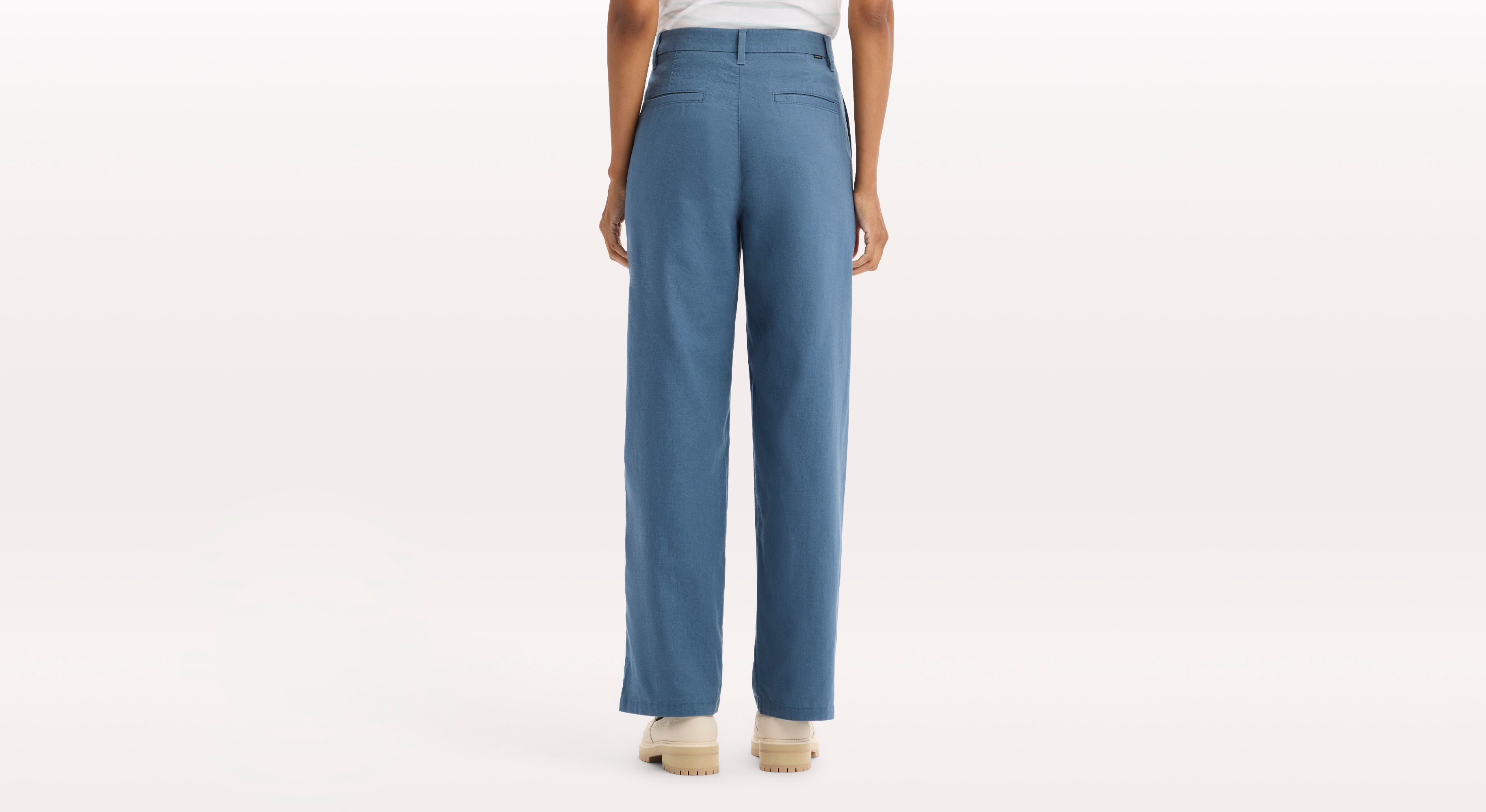 Pantalón Chino Blake, Corte Recto Alto Ajustado