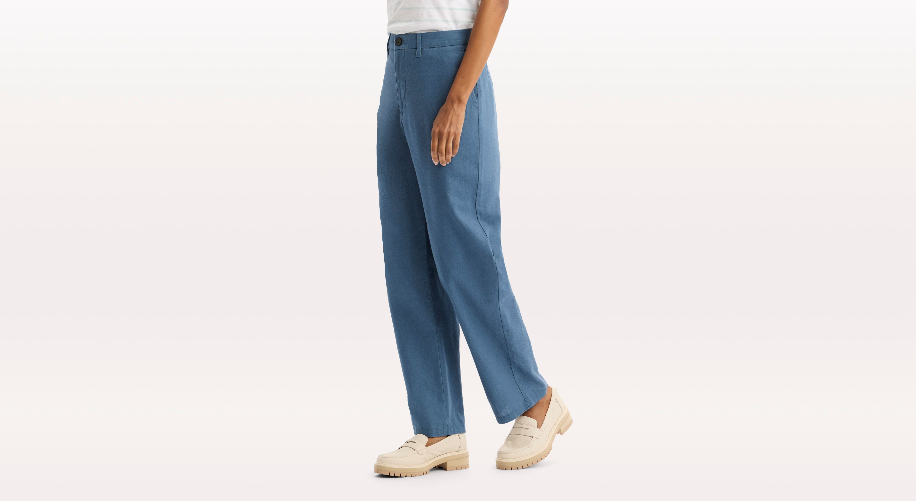 Pantalón Chino Blake, Corte Recto Alto Ajustado