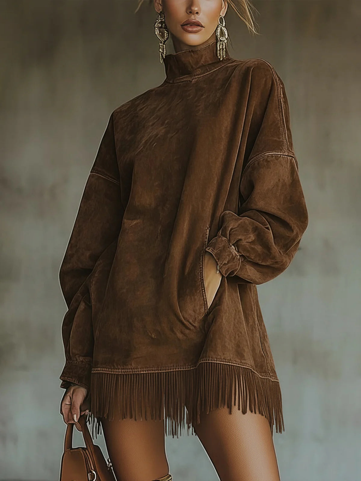 Ronda – vestido boho de otoño con flecos