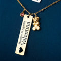 Collar Osito con Brillante y Grabado Personalizado