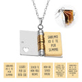 Collar Libro con Dedicatoria ✨ Para Siempre Sí