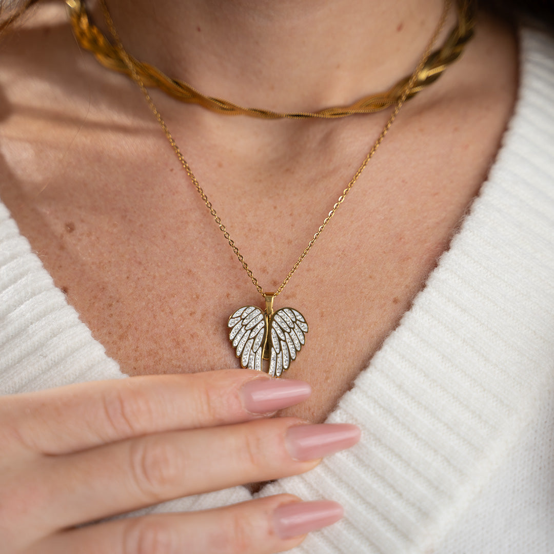 Collar Ángel Mío el Original ✨ Graba el Nombre de tu Ángel