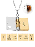 Collar Libro con Dedicatoria ✨ Te Amo