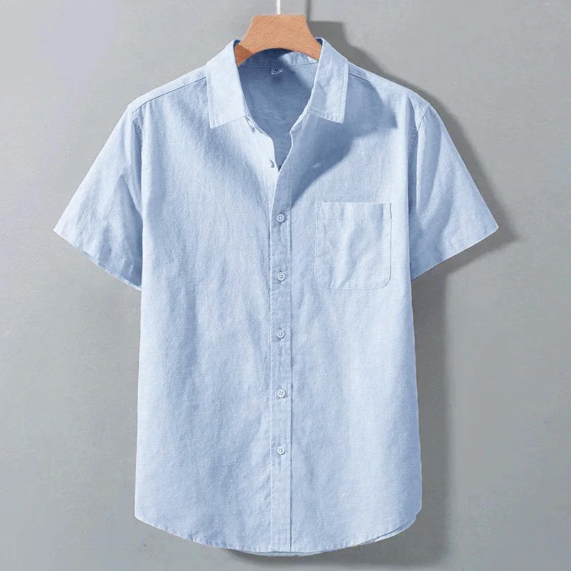 Carlos | Camisa Ligera de Lino con Botones