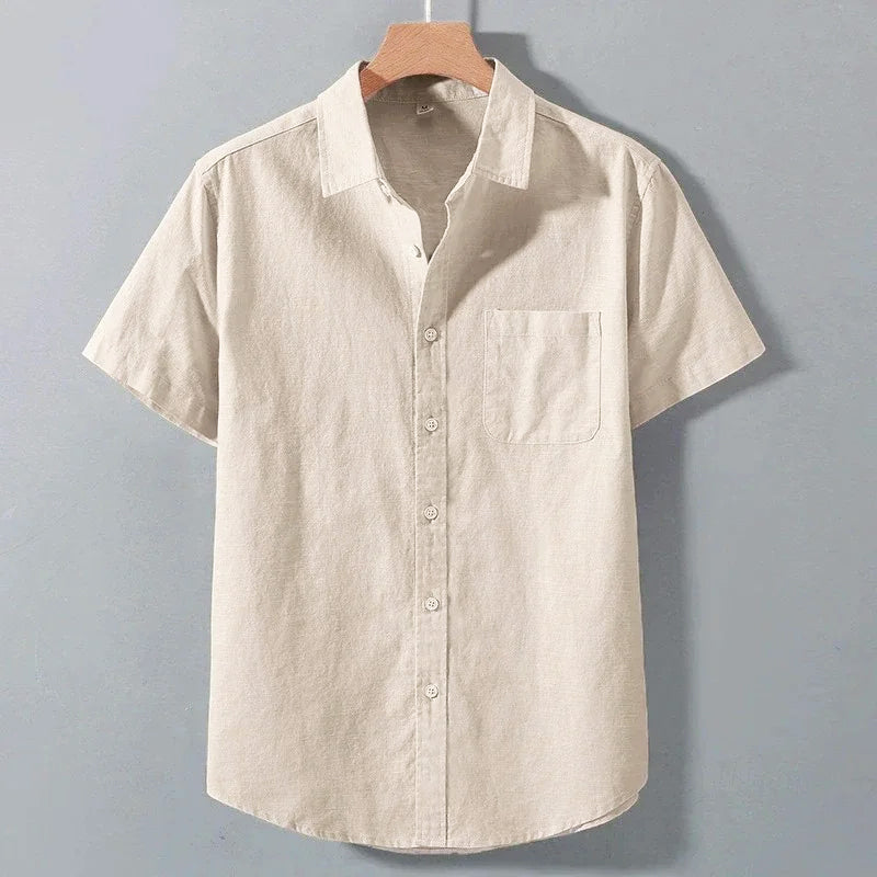 Carlos | Camisa Ligera de Lino con Botones