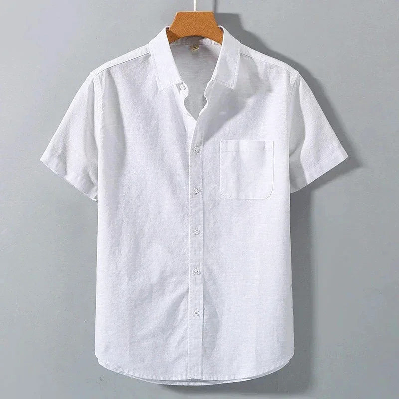 Carlos | Camisa Ligera de Lino con Botones