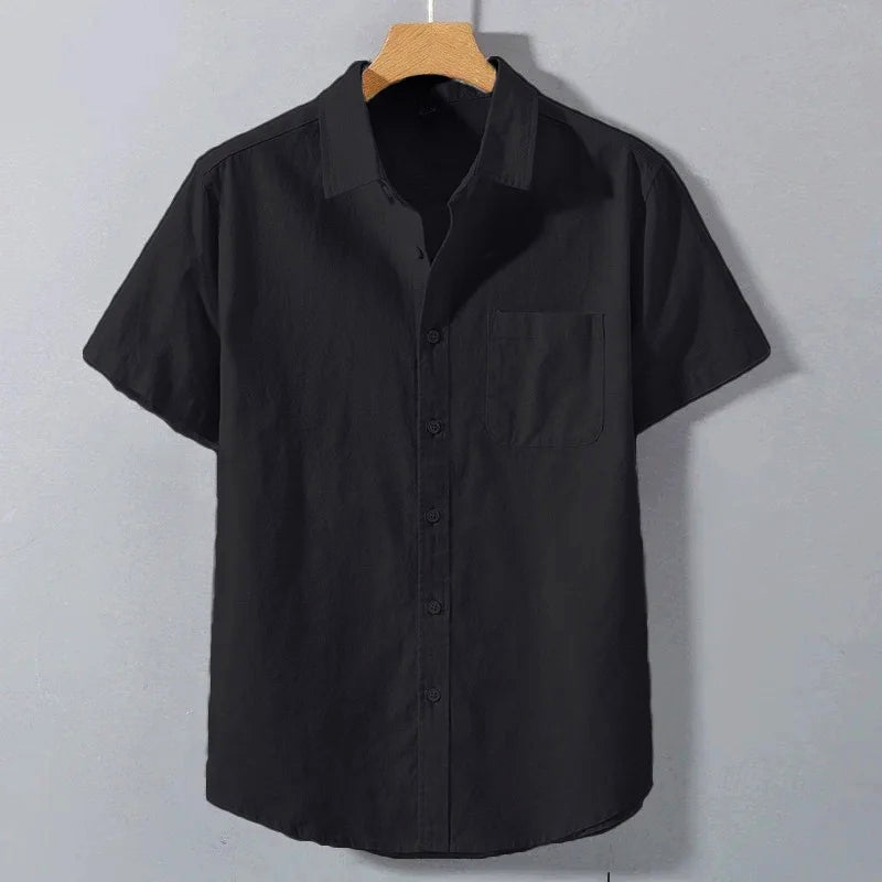 Carlos | Camisa Ligera de Lino con Botones