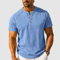 Carlos | Camiseta de Algodón Henley