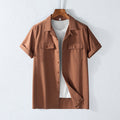 Carlos | Camisa de Lino con Cuello Cubano