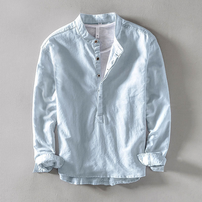 Carlos | Camisa de Lino Henley