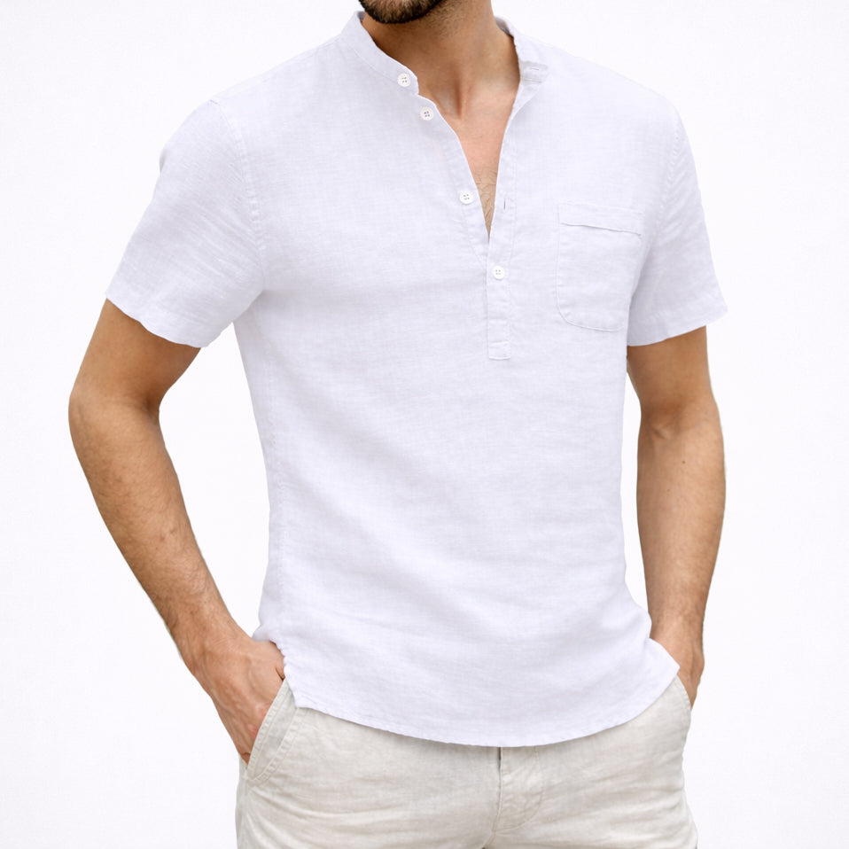 Carlos | Top Henley Ligero de Verano