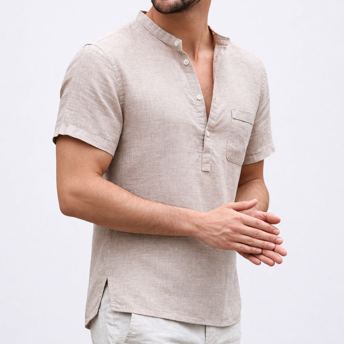 Carlos | Top Henley Ligero de Verano