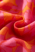 Olympe | Vestido Fluido en Rosa y Naranja