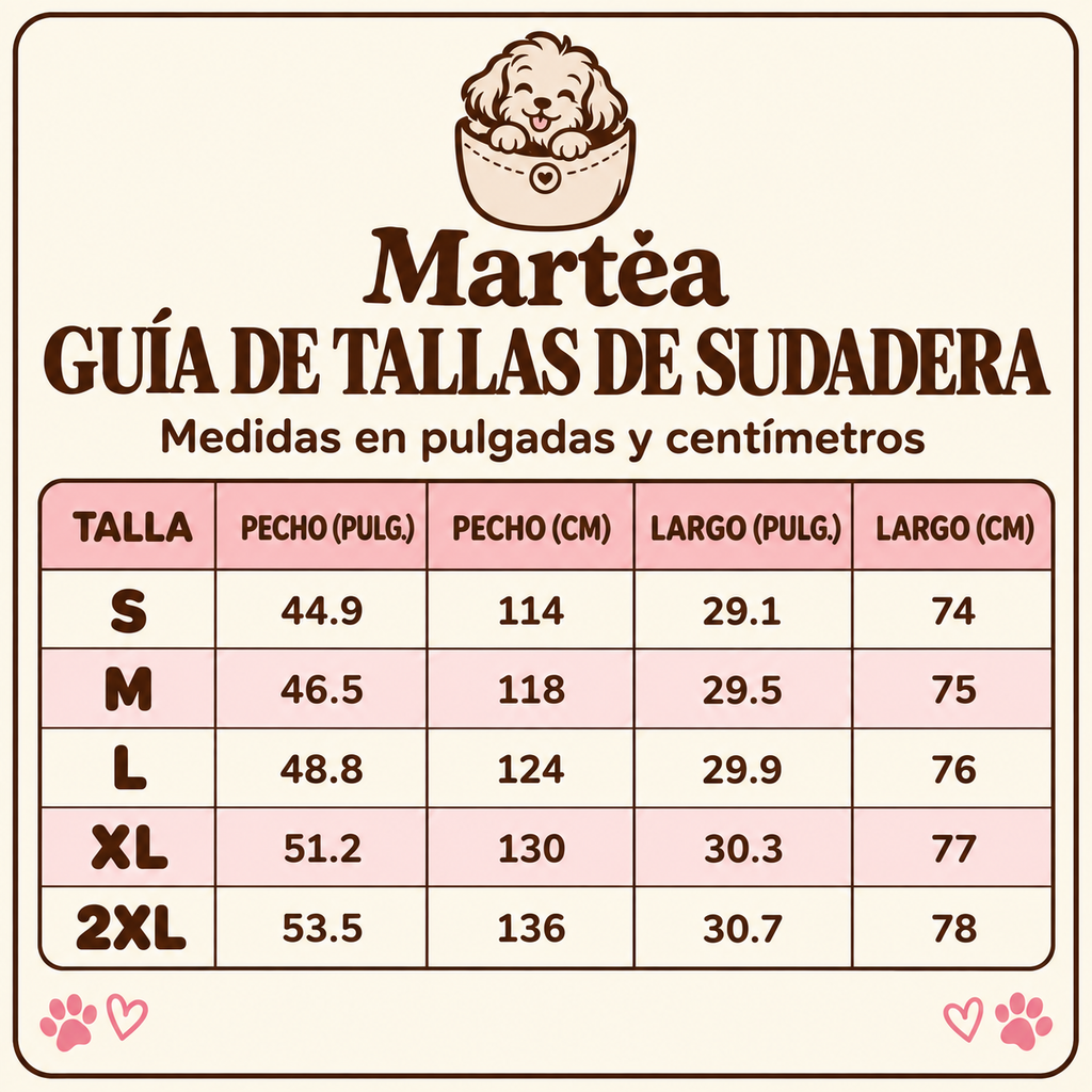 Sudadera con capucha para mascotas Martéa