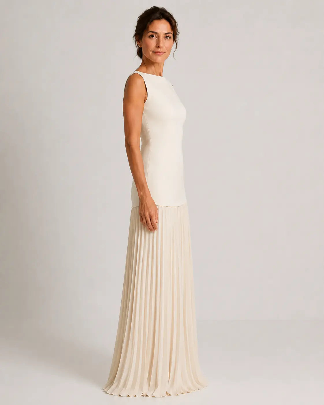 Nadia Vestido Maxi Plisado