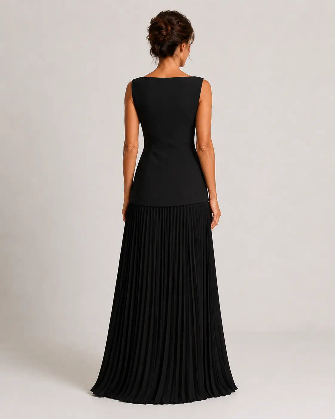 Nadia Vestido Maxi Plisado