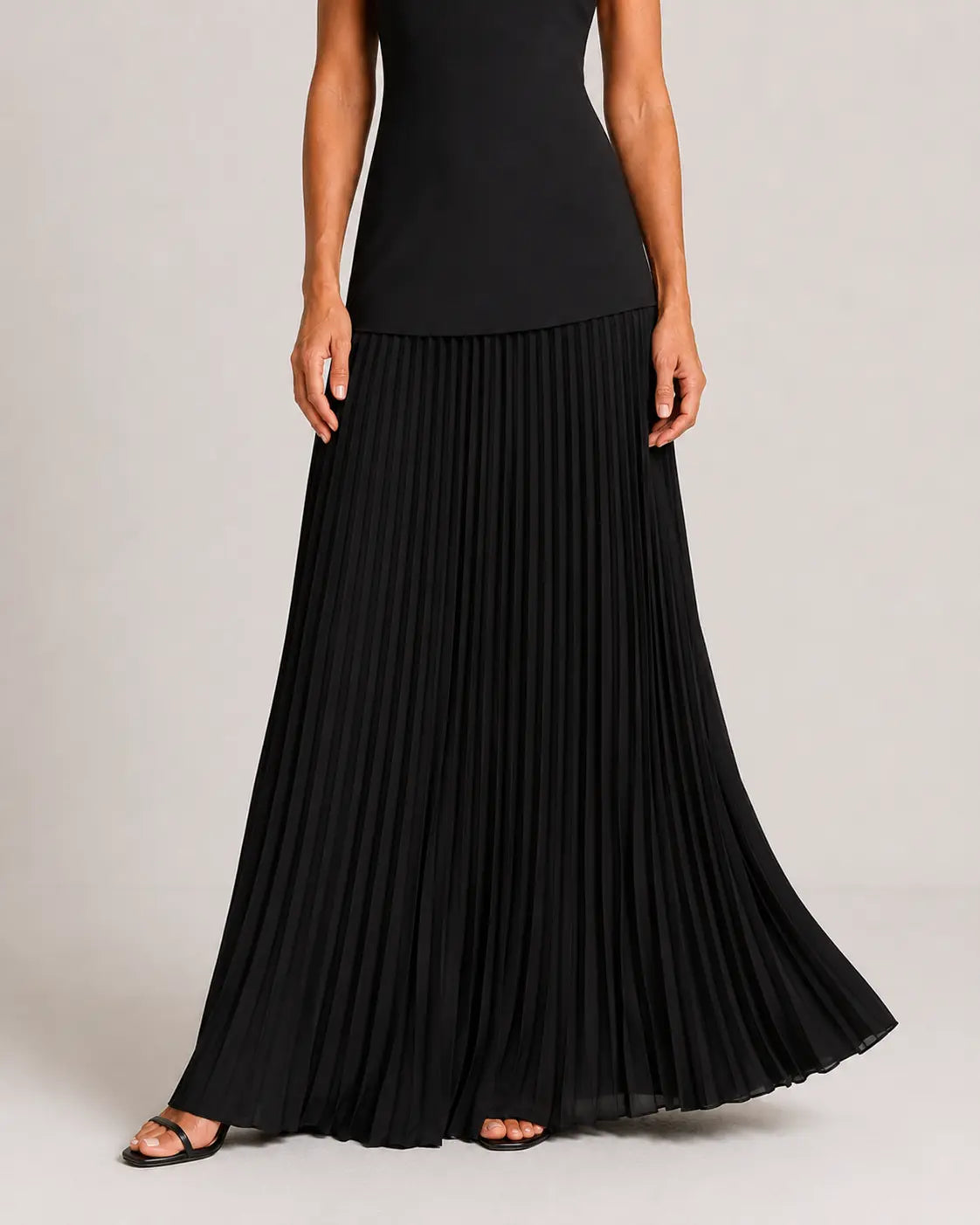 Nadia Vestido Maxi Plisado