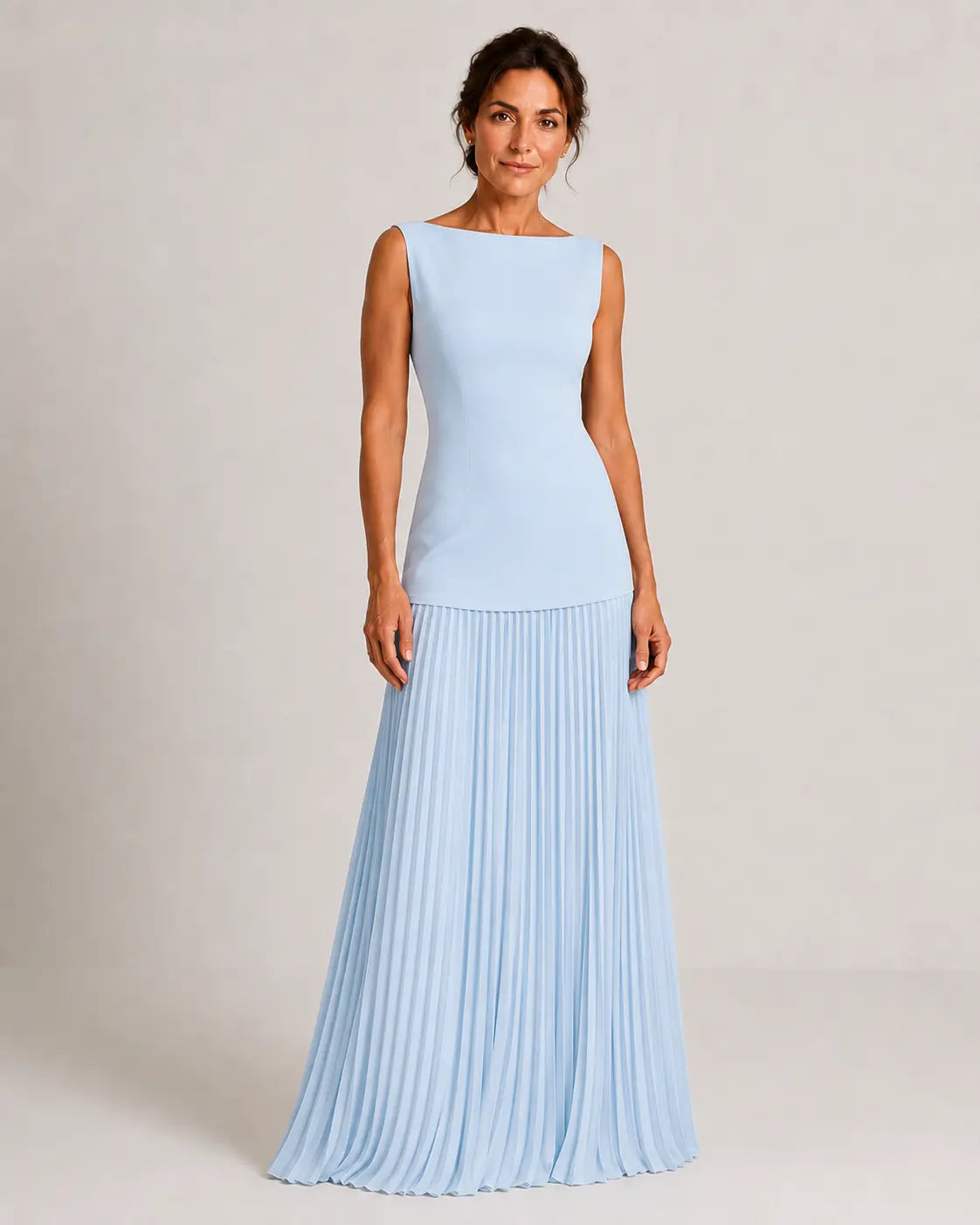 Nadia Vestido Maxi Plisado