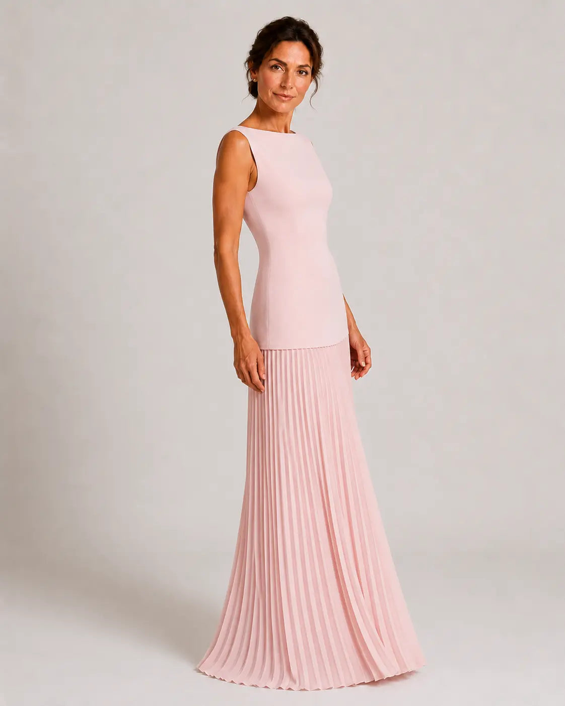 Nadia Vestido Maxi Plisado