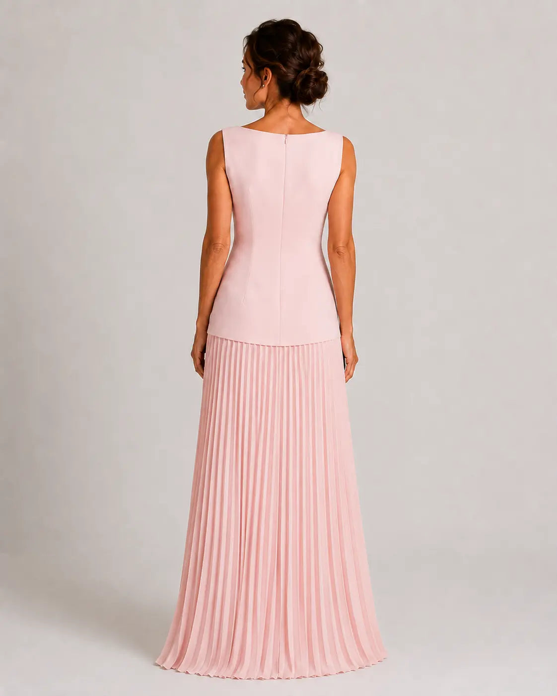 Nadia Vestido Maxi Plisado