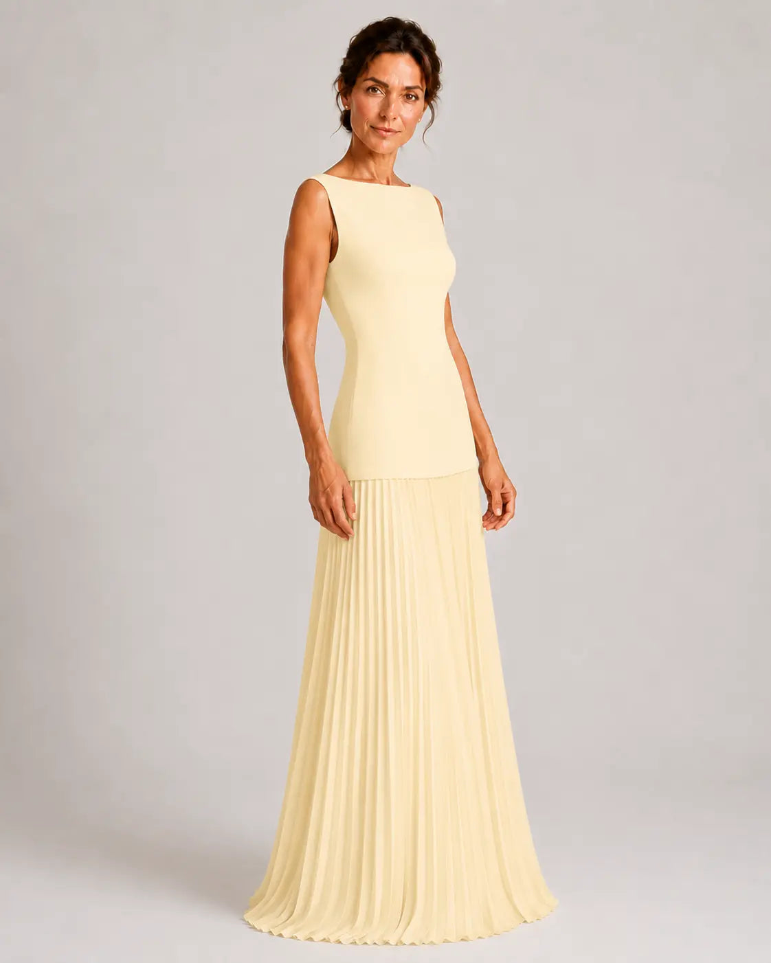 Nadia Vestido Maxi Plisado