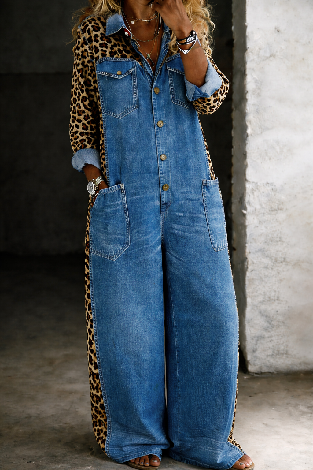Amanda | Mono Camisero Vaquero de Una Pieza