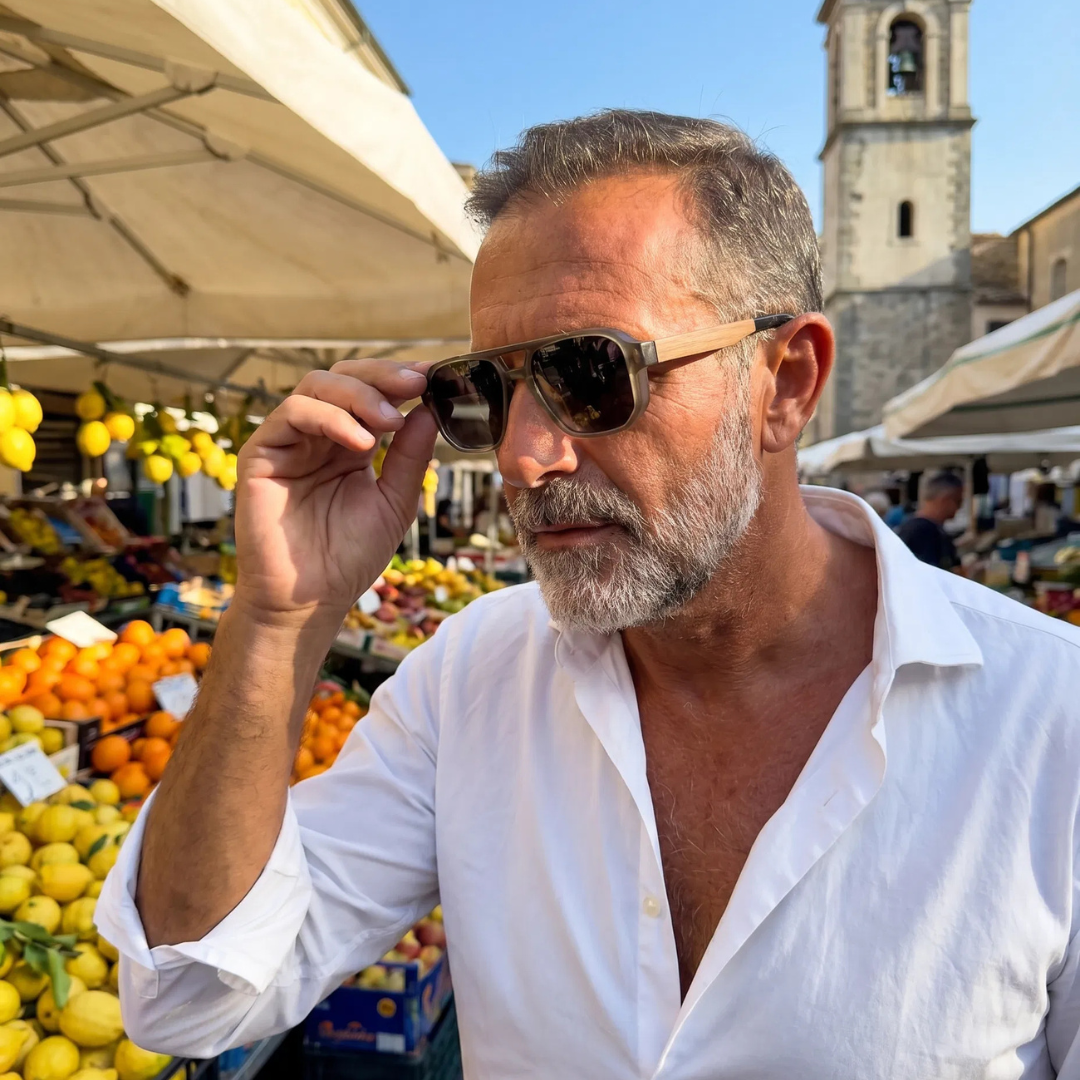 Vittorio — Gafas de Sol en Acetato y Madera