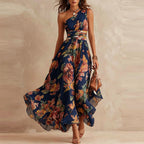 Aurora | Vestido Floral Asimétrico