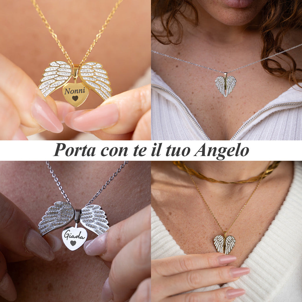 Collar Ángel Mío el Original ✨ Graba el Nombre de tu Ángel