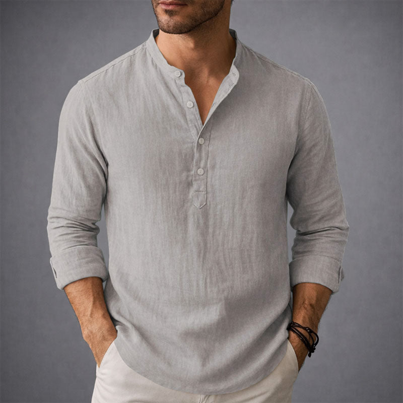 Franco | Camisa Henley con Cuello Alzado