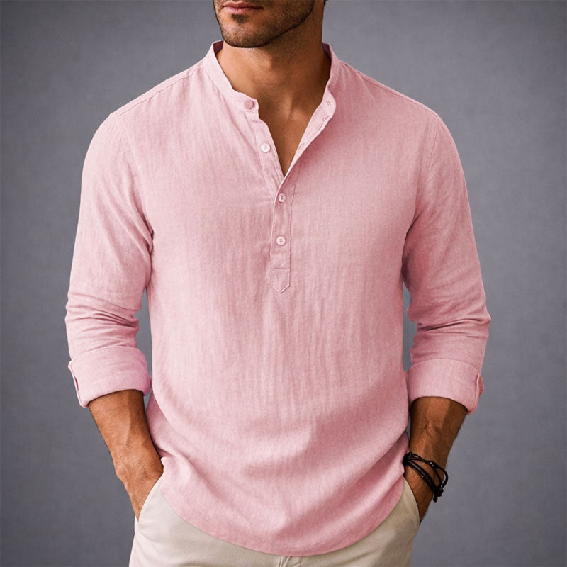 Franco | Camisa Henley con Cuello Alzado
