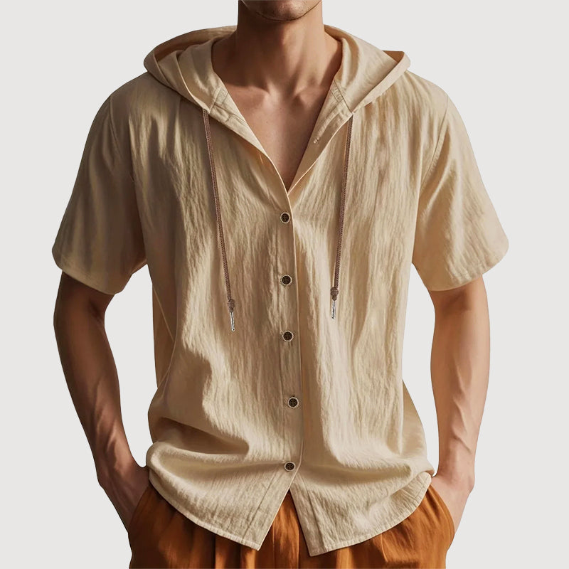 Franco | Camisa de Verano con Capucha y Manga Corta