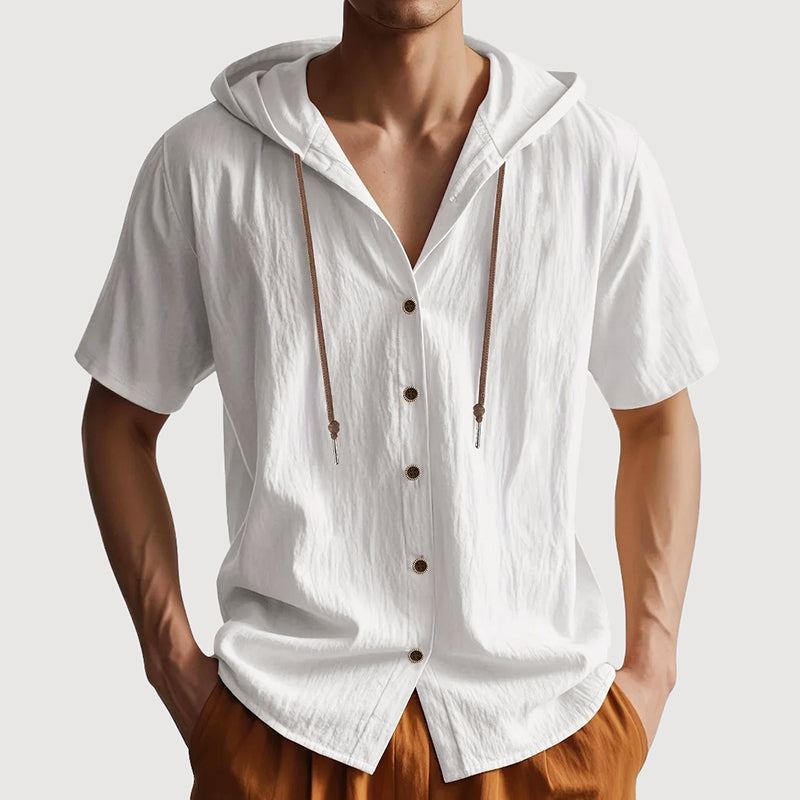 Franco | Camisa de Verano con Capucha y Manga Corta