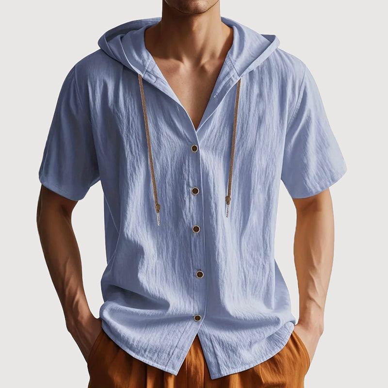 Franco | Camisa de Verano con Capucha y Manga Corta