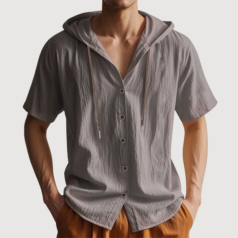 Franco | Camisa de Verano con Capucha y Manga Corta